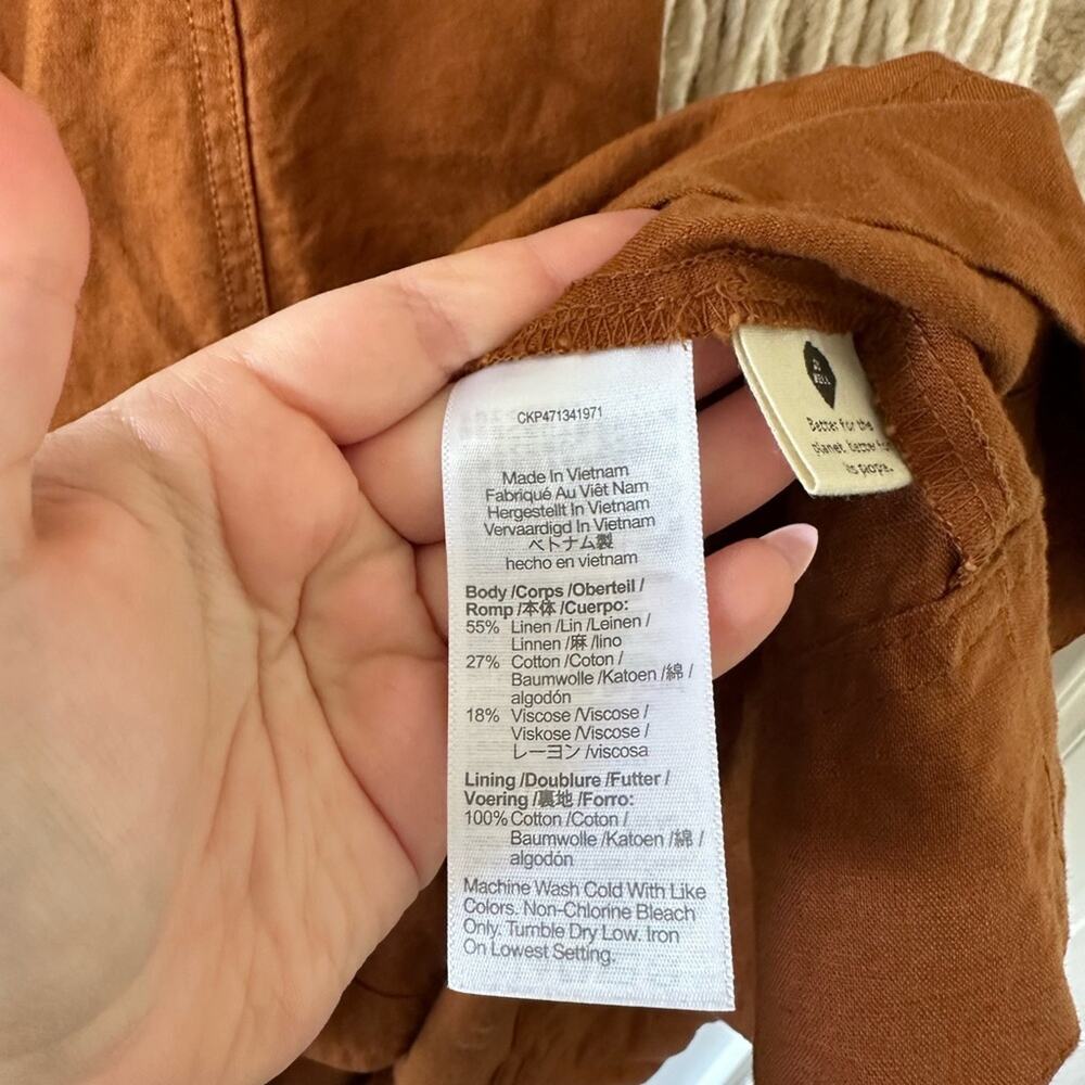 Madewell Seamed Puff Sleeve Midi Dress - Picture 4 of 7